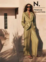 Green N. Premium 100% Linen Wide Leg Trousers (AT6501) | $143