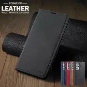 For Samsung S25 S24 23 S22 S21 FE S20 FE Ultra Leather Flip Wallet Case Cover