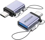 MOGOOD USB C Adapter USB C Male to USB 3.0 Female Adapter USB C to USB Adapter High-Speed Data Transfer for MacBook Pro,Chromebook,Pixelbook,Microsoft Surface Go,Ssung Galaxy S20 S21 S23 Pixel