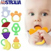 Safety Baby Toddler Teether Chew Toy Molar Rod Silicone Soft&Safe Teeth Stick