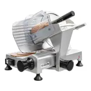 Koolmore Stainless Steel Deli Meat Slicer with 9" Carbon Steel Blade in Silver