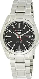 [SEIKO] 5 Automatic Black Dial Stainless Steel Men's Watch SNKL45J1