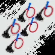 5 pcs Add Circuit Low Profile Mini Fuse Holder OFC Copper Piggyback Tap inline