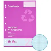 Studymate Recycled A4 1mm 25 Page Graph Pad