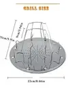 Folding Camp Stove Toaster, 4 Slice, Stainless Steel, Portable for Outdoors