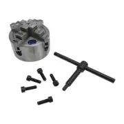 4 Jaw Independent Ground Hardened 3 Inch Lathe Chuck Lathing Plain Back