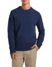 [Marcs] Masterplan Wool Blend Knit in Navy