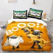 Shaun the Sheep Comforter Set Quilt&Pillowcase Bed Decro Doona Duvet Single Size