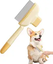 Fellflying Flea Comb for Cats,Dematting Dog Brush | Cat Brush for Removing Tangles and Knots, Multifunctional Pet Hair Grooming Tool