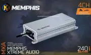NEW Memphis Audio MXA4.45, 4-Channel Compact Marine Amplifier