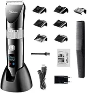 Hatteker Hair Trimmer Pro Hair Clippers for Men Haircut Beard Trimmer Hair Cutting Kit Cordless USB Rechargeable Waterproof LED Display