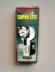 Vtg TECH-LINE 4 In 1 Pivot-Head Super Lite Rechargeable Flashlight Never Used