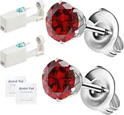 [orilace] 2Pcs Ear Piercing Kit, Disposable Self Piercing Gun Built-in Ear Stud Easy Use Low Pain, At Home Piercing Kit 5mm