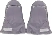 [HORIALENCE] 1 Pair Windproof Winter Gloves for Pushchair Thickened Hand Warmers Separated Type for Stroller Use Fit for Strollers Grey for Outdoor Cold Weather