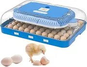 Advwin 70 Eggs Incubator with Automatic Humidity Control, Automatic Egg Turning, Temperature Control, Built-in Egg Candler, Incubator for Hatching Chicken, Duck and Quail Eggs