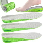 [ChilMo] Air Cushion Height Increase Insoles for Men and Women - Shock Absorbing, Comfortable, Invisible Lift, Full-Length, Anti-Odor, Non-Collapsing Design for Sports and Daily Use L(EU 41-42) 3.5CM