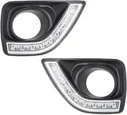 LED Drl Daytime Running Light With Dimmer Function Compatible With Toyota MARK X REIZ 2011~13(White and yellow)