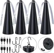 Fly Fans for Outdoor Tables, Beetle Food Fans to Keep Flies Away, Fly Swatter Repellent Fans for Outdoor Table Top, Fly Spinner Deterrent, Killer for Picnic, Party,
