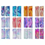 OFFICIAL SUZAN LIND TIE DYE LEATHER BOOK WALLET CASE FOR APPLE iPOD TOUCH MP3