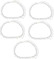[VALICLUD] Rhinestone Clothing Waist Chain Rhinestones Bikini Women Belt Fashion Belts Necklaces for Women Initial Costume Necklace Tennis Men Necklace Chain Choker Silver Pearl