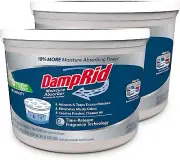 DampRid Hi-Capacity Moisture Absorber Bucket, 2 Pack — Fresh Scent, 2 lb...
