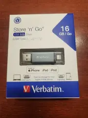 Verbatim 16gb Istore 'n' Go Dual Usb 3.0/lighting Flash Drive - 16 Gb - Usb 3.0,