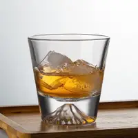 在飛比找ETMall東森購物網優惠-富士山玻璃杯日式威士忌酒杯觀山杯高端水晶雪山杯子洋酒杯果汁杯