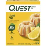 New QUEST Lemon Cake Frosted 20g Protein Healthy Carbs Bar 8.5oz (1 Box)