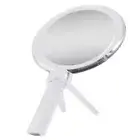 Zadro Double-Sided Handheld Mirror for Makeup w/ Magnification & Stand