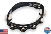 LP150 Cyclops, Steel Jingles, Black, Hand Held Tambourine