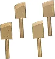 OHPHCALL 4pcs Leather Burnisher Tools DIY Leather Craft Edge Polishing Accessories Includes for Beginners and Craft Enthusiasts