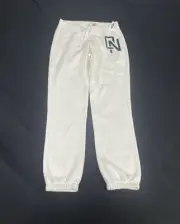 NWT Old Navy White Cotton Athletic Joggers Size S