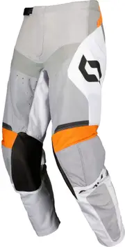 Scott Evo Race S25, textile pants , color: Grey/White/Black/Orange , size: 30