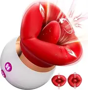 3 in 1 Nipple Toys Mouth Vibratorfor Woman - Clit Suckers Adult Toys for Female with 3 Suction Modes and 10 Tongue Licking and Vibration Modes, Silicone Anal Vibrator Adult Sex Toys for Woman or Couple Sex Game.