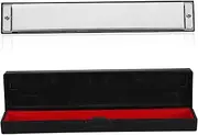FUNOMOCYA 1 set C Key Harmonica with Storage Box Durable Instrument for Adults for Beginners Professionals Smooth Tone and Comfortable Grip