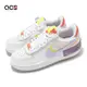 Nike 休閒鞋 Wmns AF1 Shadow 女鞋 白 紫 AF1 皮革 低筒 運動鞋 CW2630-141