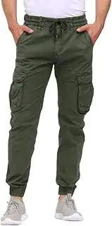 [LEPOAR] Men's Hiking Cargo Pants Joggers Slim Fit Stretch Lightweight Casual Work Pants with Pockets Drawstring Waist