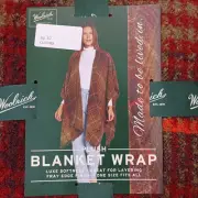 Woolrich Green Label Collection Plush Shawl Poncho Lux Softness Boho Womens OSFA