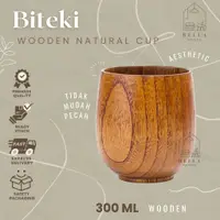 在飛比找蝦皮購物優惠-Kayu 美學 BITEKI 木製天然杯 300ml