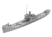 SSMODEL 1/200 Model Kit Full Hull France Arras Class Submarine Chaser Arras