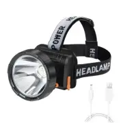 Headlamp Rechargeable - Super Bright Spotlight with 2 Modes - LED Flashlight