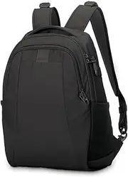 [Pacsafe] Metrosafe LS350 15 Liter Anti Theft Laptop Daypack / Backpack - with Padded 13' Laptop Sleeve, Adjustable Shoulder Straps, Patented Security Technology, Black