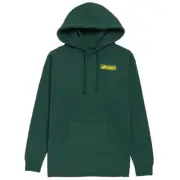 Krooked Moonsmile Raw Dark Green Yellow Hoodie