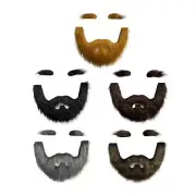 False Eyebrow and Beard Set Costume Mustache for Performance Cosplay Festive