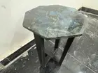 Luxury Semi Precious Stone Small Bistro Tea Table Top /Labradorite Coffee Table