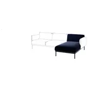 ÄPPLARYD chaise longue section, Djuparp dark blue
