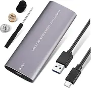 LABRIMP Portable External Hard Drive Enclosure Dual Protocol Type C Compact Design for Compatible with Laptops Smart Tvs and Routers Includes Data Cable