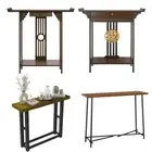 Various Style Premium Wood Hall Console Table Narrow Skinny Sofa Table Furniture