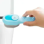 [Generic] Shoe Cleaning Brush - Automatic Sneaker Cleaning Brush with Liquid Dispenser | Interchangeable Brush with Soap Dispenser for Shoes, Trainers, Boots, Canvas, Leather Sofa, Furniture and Bags