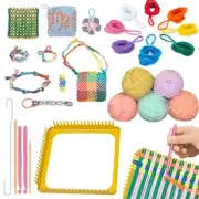 2 in 1 Weaving Looms Kit - Sewing Craft 7.5” Solid Metal Plate Potholder Loom...